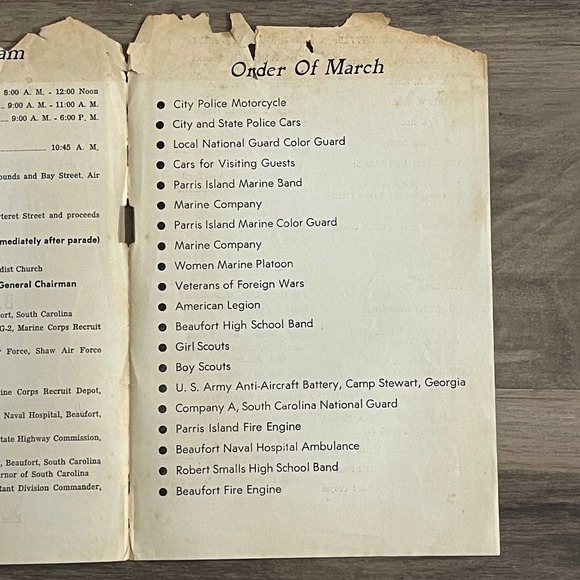 PROGRAM: ARMED FORCES DAY CELEBRATION - MAY 16, 1953 - BEAUFORT / SOUTH CAROLINA - Picture 8 of 8